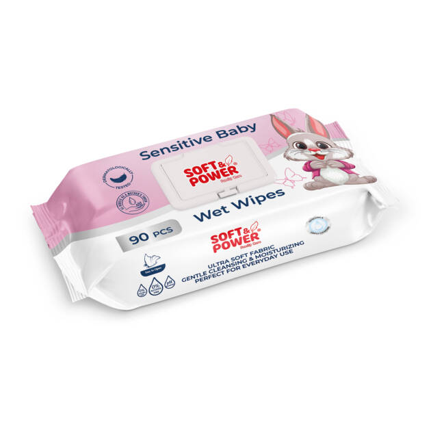 Baby Wet Wipes 90 Pcs